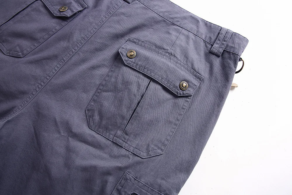 Men's Cargo Shorts 2023 Summer Army Military Cotton Loose Tactical Joggers Shorts Men Multiple Pockets Work Casual Short Pants
