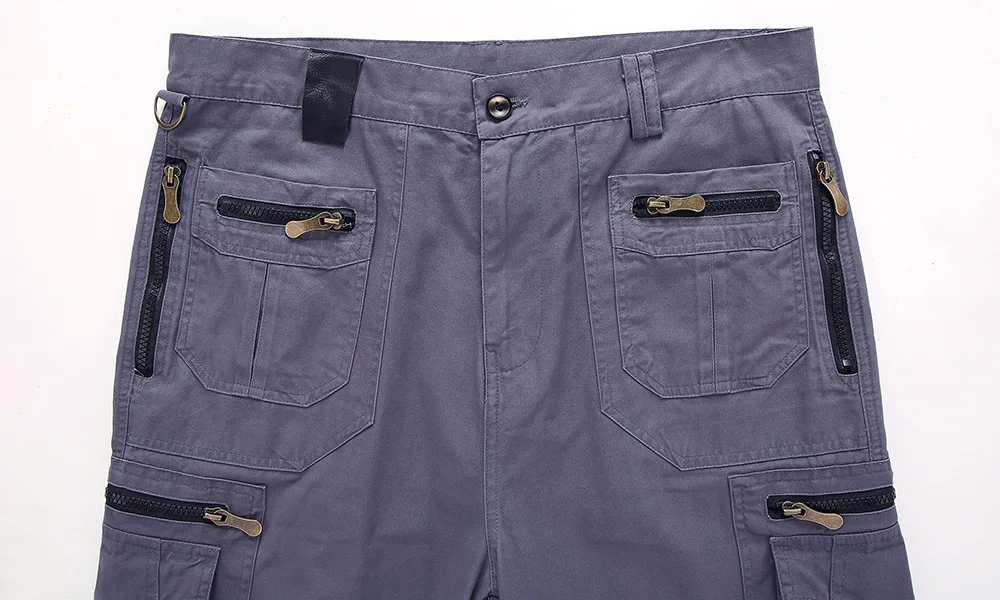 Men's Cargo Shorts 2023 Summer Army Military Cotton Loose Tactical Joggers Shorts Men Multiple Pockets Work Casual Short Pants