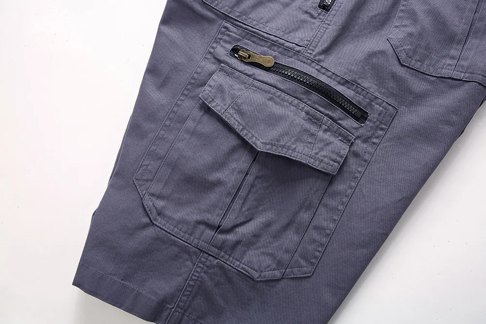 Men's Cargo Shorts 2023 Summer Army Military Cotton Loose Tactical Joggers Shorts Men Multiple Pockets Work Casual Short Pants