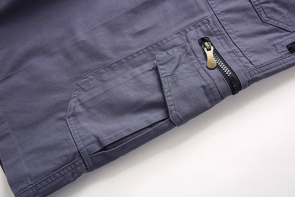 Men's Cargo Shorts 2023 Summer Army Military Cotton Loose Tactical Joggers Shorts Men Multiple Pockets Work Casual Short Pants