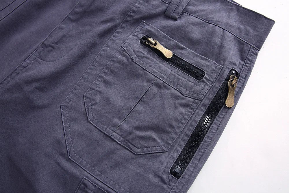 Men's Cargo Shorts 2023 Summer Army Military Cotton Loose Tactical Joggers Shorts Men Multiple Pockets Work Casual Short Pants