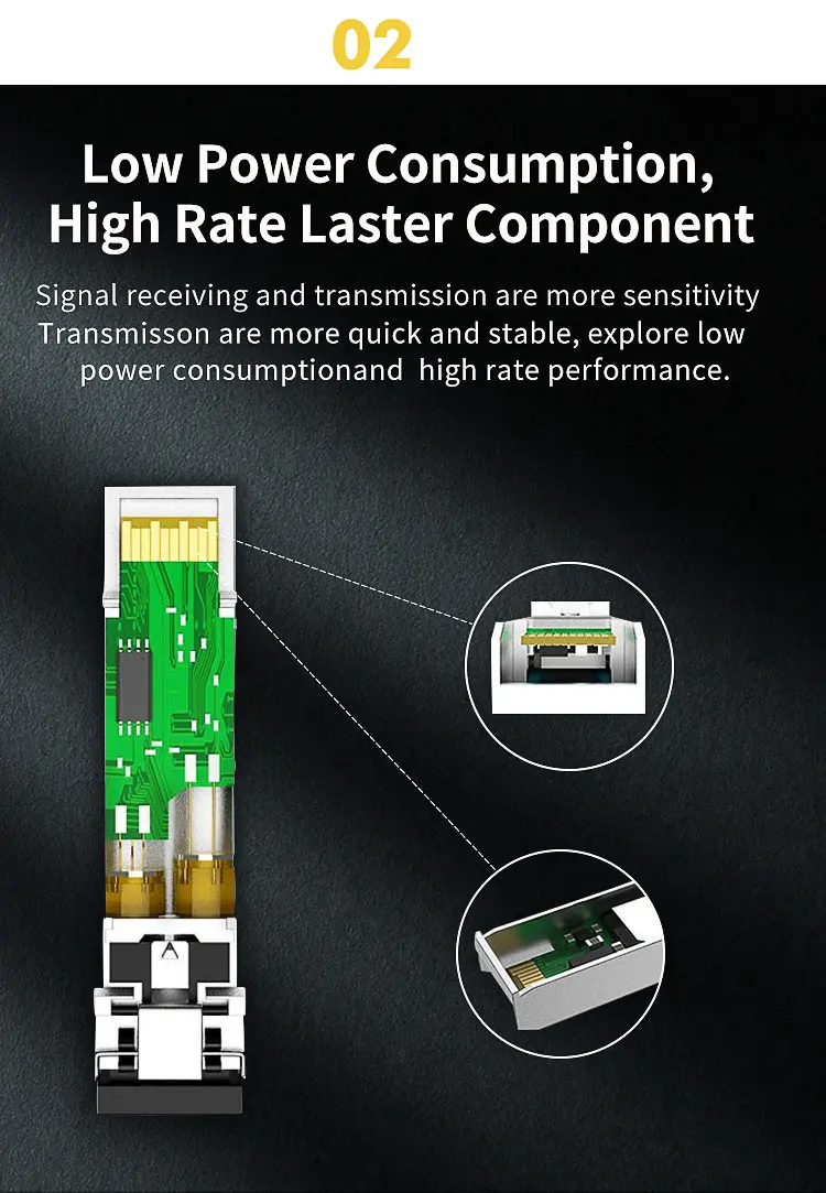 1G SFP To RJ45 Optical Module 1000BASE-T Copper SFP-GE-T Module Compatible for Cisco,Mikrotik,Ubiquiti,Ethernet Optic Switch
