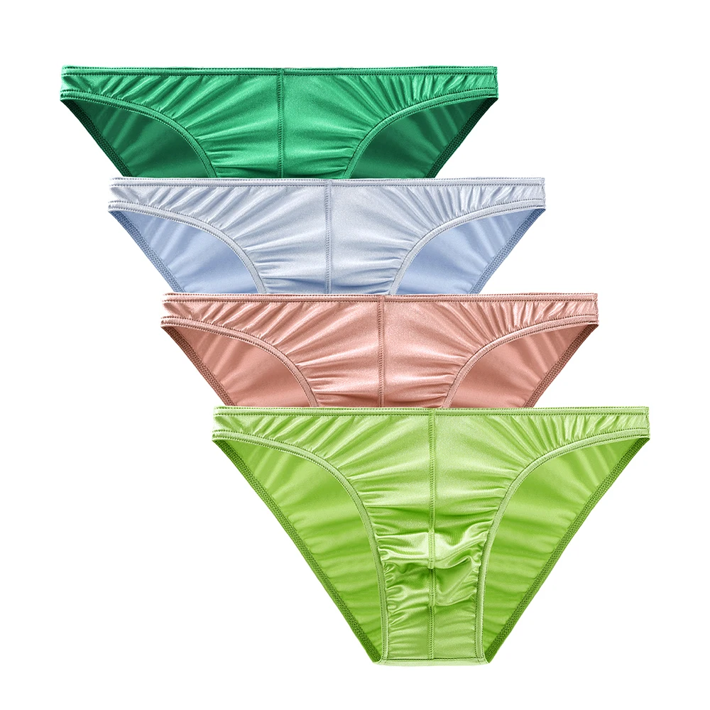 Men's Panties Couple Underwear Men Large Size Pant  Gay Comfortable Sexy Underpants High Quality Briefs Satin Silky Multicolor