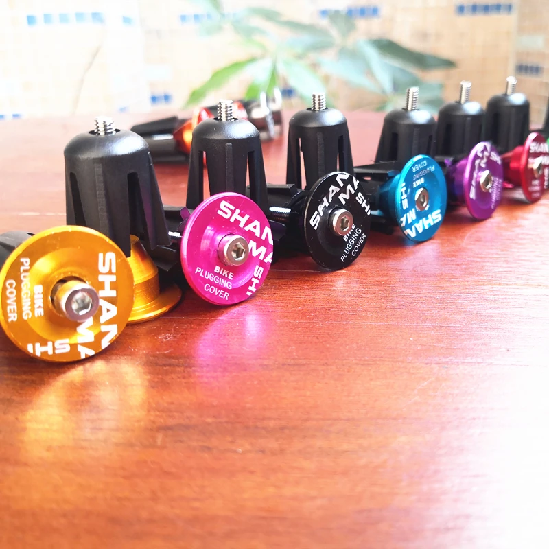 New 9 Colors Are Available Cycling Handlebar Cap Bicycle Grips Aluminum Alloy Bike Handle Bar End Plugs Bicycle Parts