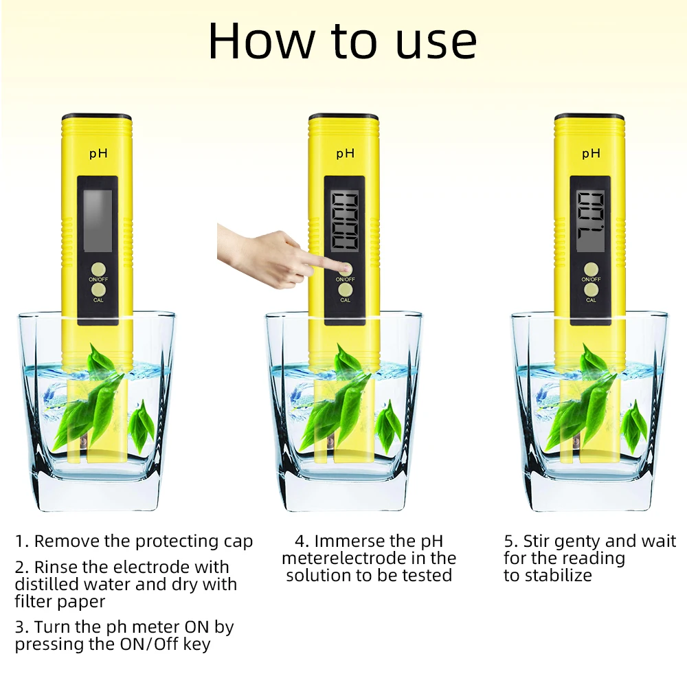 Digital PH/EC/TDS Meter Optional 0.01 PH Tester EC TDS Meter Water Acidity Test Tool Hydroponic Pool for Aquarium Swimming Pool