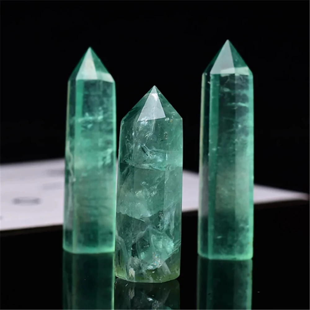 Natural Stone and Crystals Point Wand Witchcraft Rose Quartz Amethyst Home Decor Mineral Reiki Healing Stones Crafts Room Decor