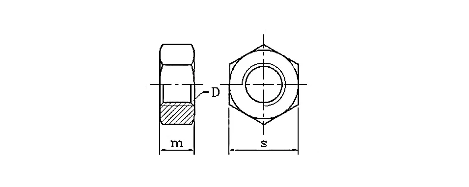 ZONSANTA Metric 304 Stainless Steel Hex Hexagon Nut DIN934 M1 M1.2 M1.4 M1.6 M2 M2.5 M3 M4 M5 M6 M8 M10 M12 M16 M20 Screw Nuts