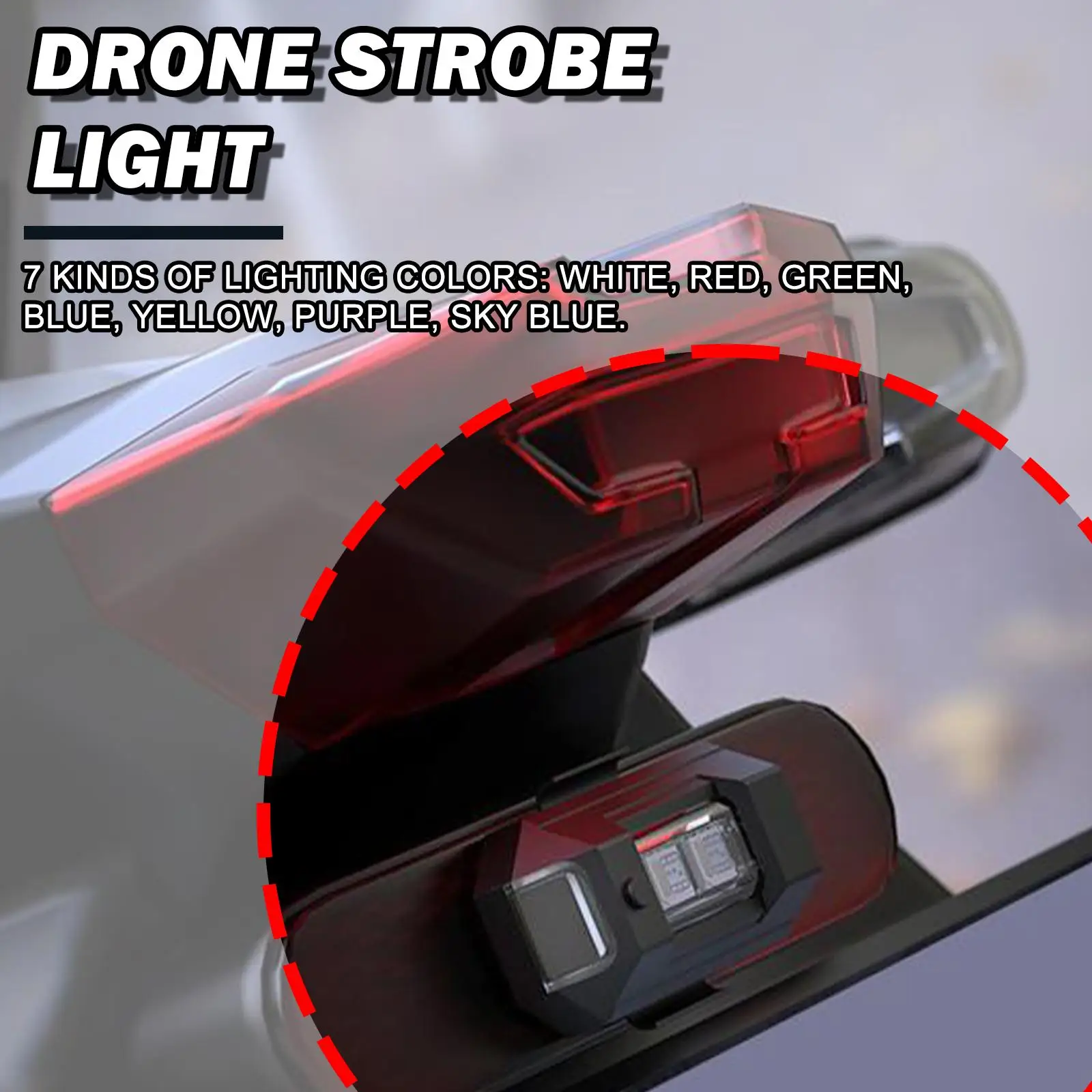 Universal 7 Colors Drone Strobe Light Drone Night LED Anti-collision Warning Light Mini Signal Light For dji Mini 2 Accessories