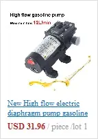 DC 12V 130PSI 6L/Min Water High Pressure Diaphragm Self Priming Pump 70W 72W with EU plug power supply 6A pipe 1/2