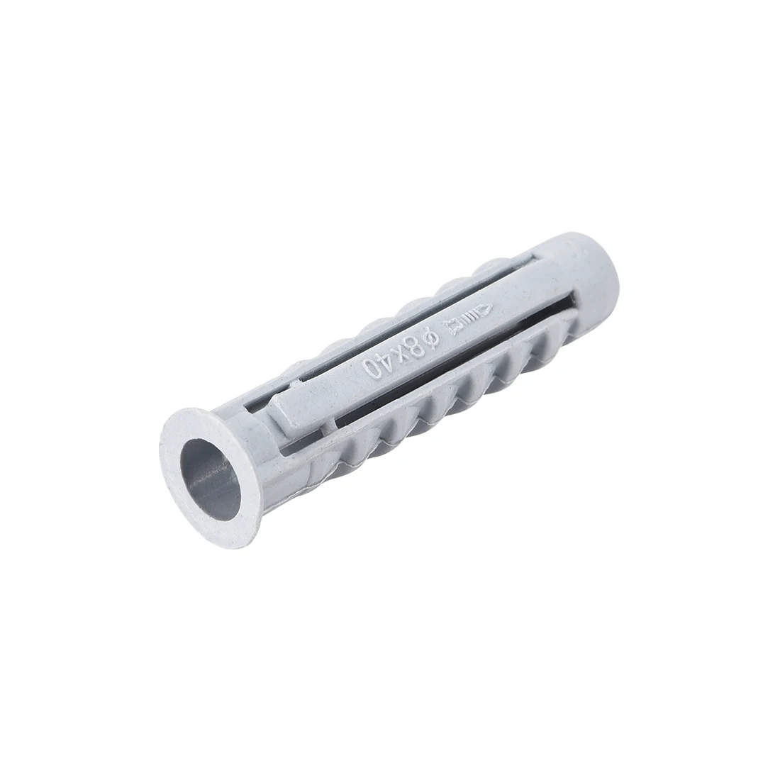 uxcell 50pcs 8mmX40mm Plastic Expansion Pipe Column Concrete Anchor Wall Plug Gray for Home Garden DIY Application