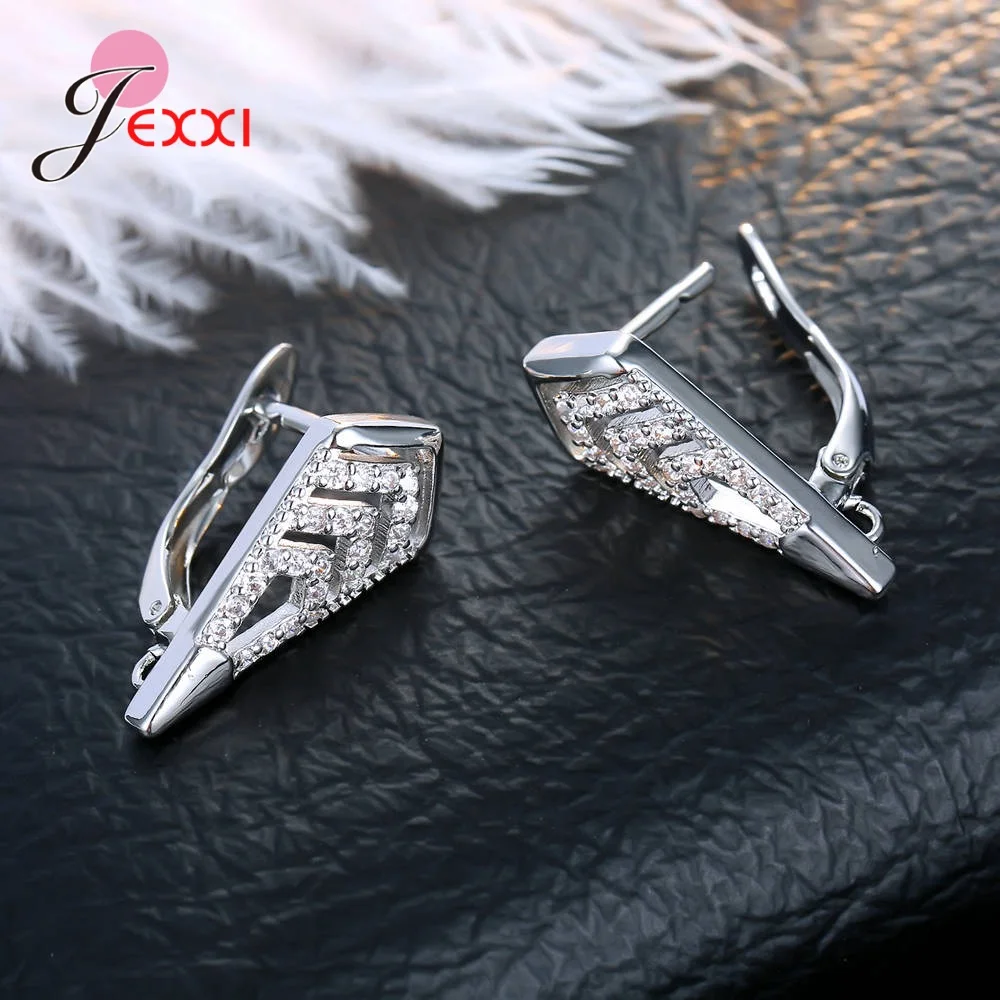 Korean Style Various Models Crystal Earring Findings Genuine 925 Sterling Silver Earring Findings Jewelry Accessories For DIY