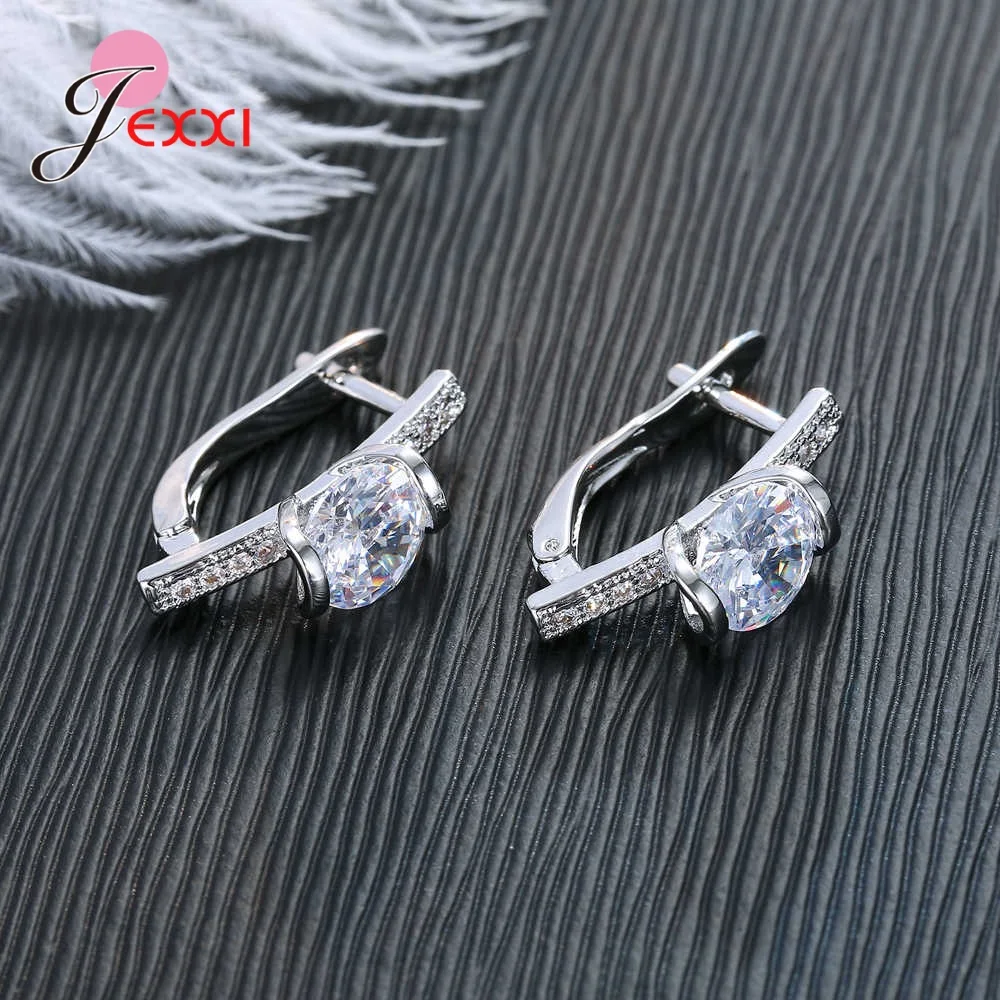 Korean Style Various Models Crystal Earring Findings Genuine 925 Sterling Silver Earring Findings Jewelry Accessories For DIY
