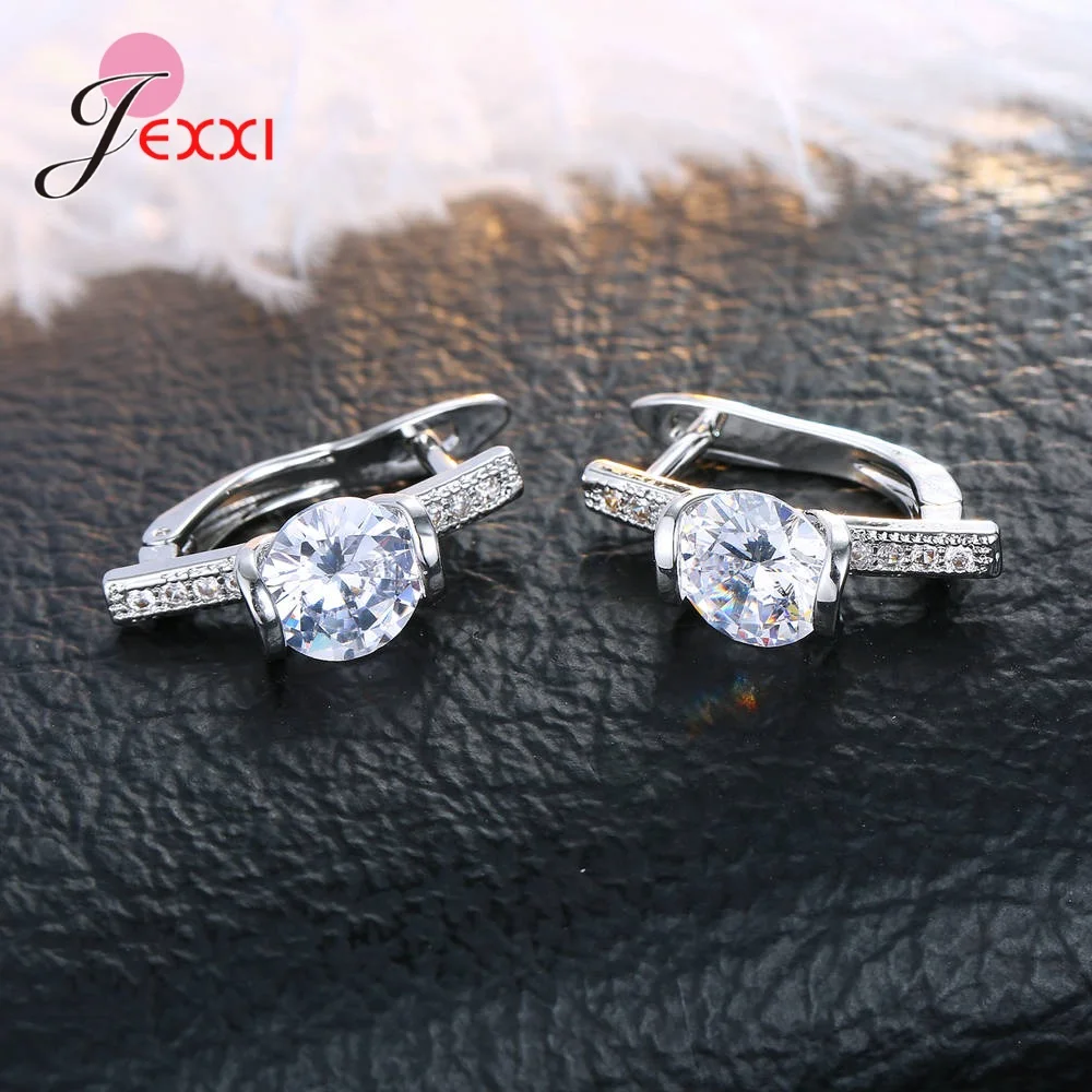 Korean Style Various Models Crystal Earring Findings Genuine 925 Sterling Silver Earring Findings Jewelry Accessories For DIY