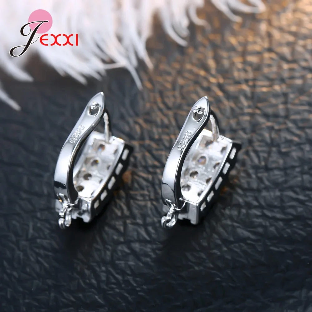 Korean Style Various Models Crystal Earring Findings Genuine 925 Sterling Silver Earring Findings Jewelry Accessories For DIY