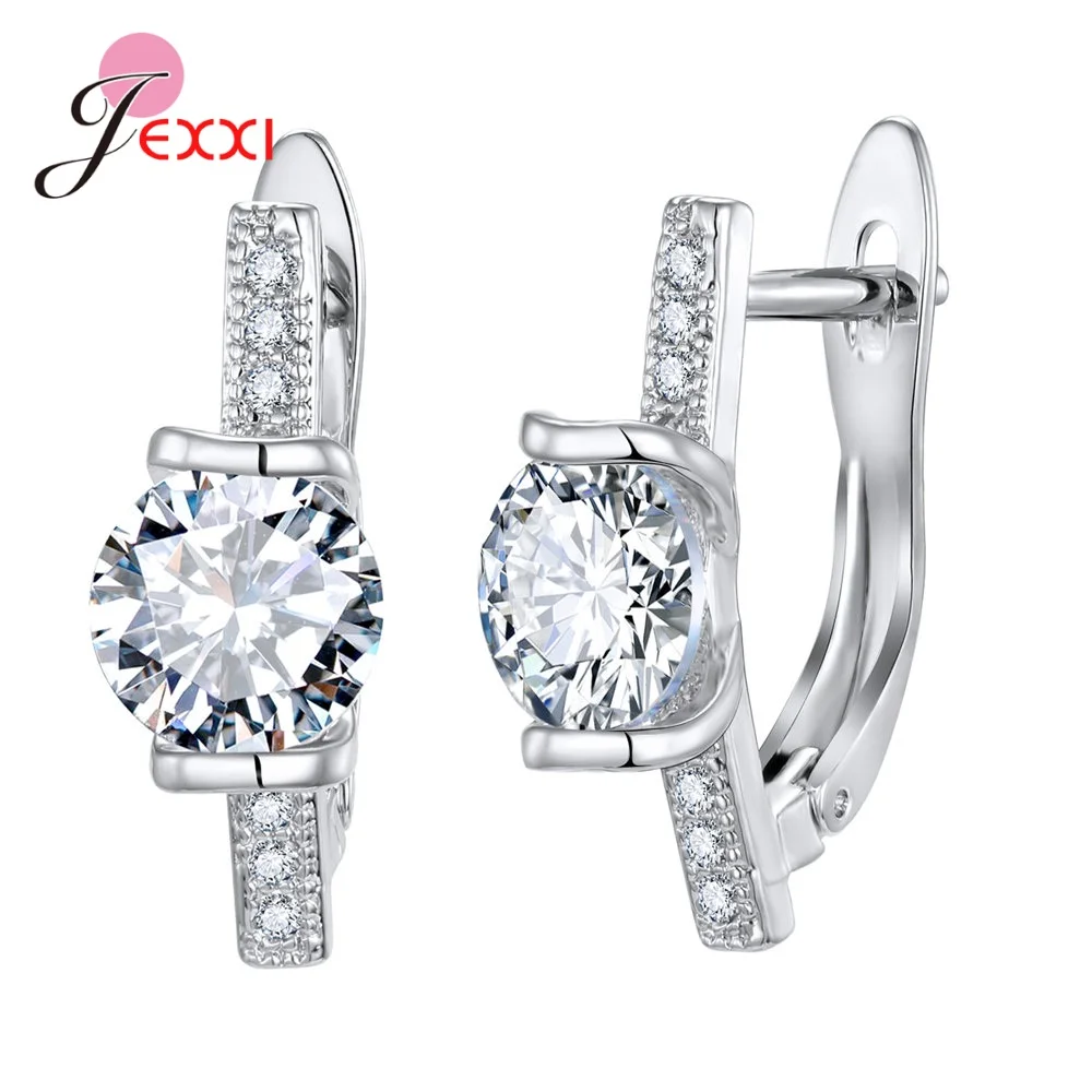 Korean Style Various Models Crystal Earring Findings Genuine 925 Sterling Silver Earring Findings Jewelry Accessories For DIY