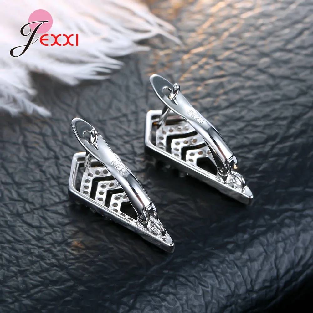 Korean Style Various Models Crystal Earring Findings Genuine 925 Sterling Silver Earring Findings Jewelry Accessories For DIY