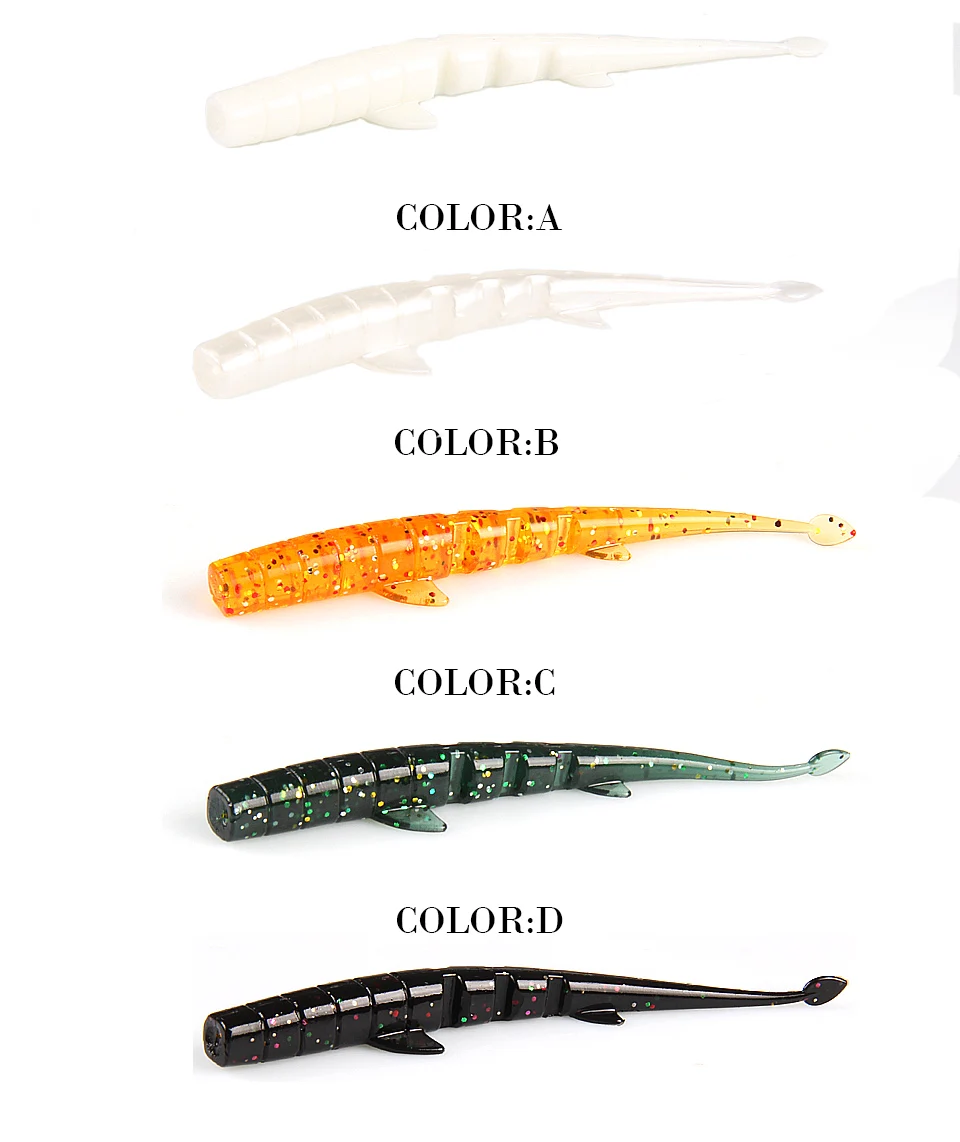 2019 UNAGI SLUG 64mm 88mm Fishing Lures soft Artificial Bait Predator Tackle Polaris Sinking Lure Pesca Cheap Fishing Tackle