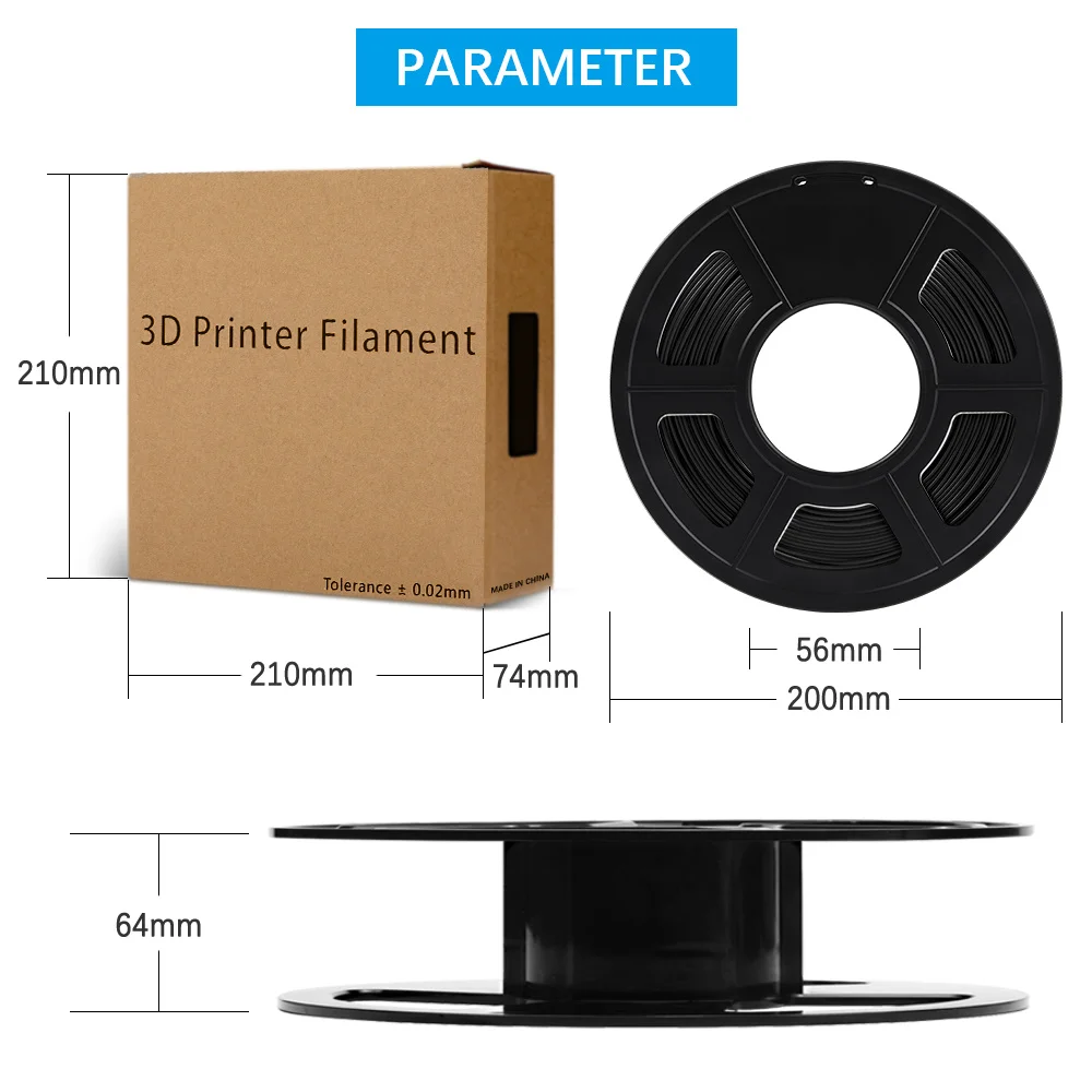 SUNLU 10KG 3D Filament PLA /PLA PLUS Filament 10kg 22 Lbs 1.75mm 3D Printer Filament Environmentally Friendly High Strength PLA