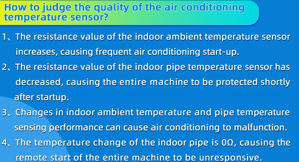 1pcs 40cm Air Conditioning Temperature Sensor 5K 10K 15K 20K 50K 100K Air Conditioner Tube Sensor Rubber Head Copper Head