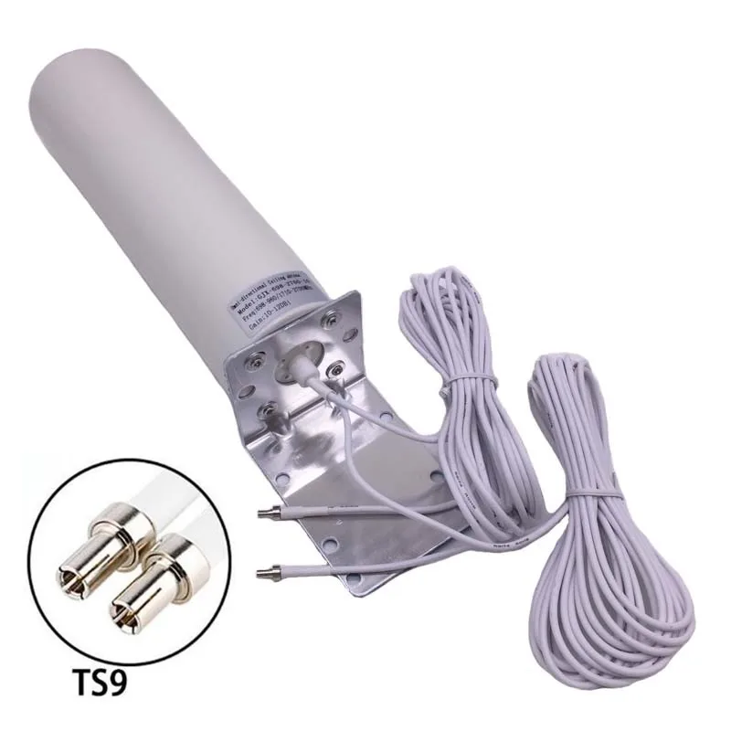 Hi-Gain LTE External Antenna 3G 4G Outdoor Antenna With Dual 5M Meter SMA Male CRC9 TS9 Connector For 3G 4G Router Modem