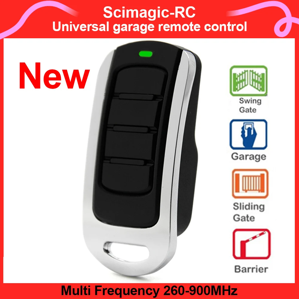 Scimagic Multi Frequency Duplicator 280-868MHz Fixed & Rolling Code 433MHz Garage Door Gate Remote Control Handheld Transmitter