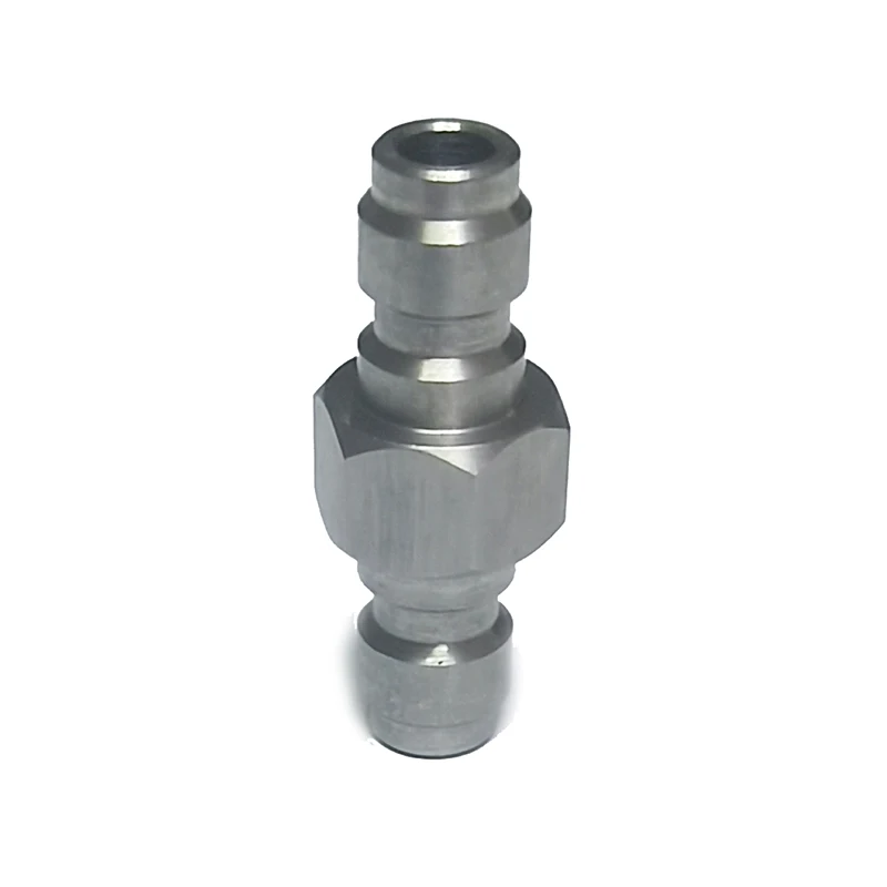 Both End Male Quick Disconnect Adaptor Stainless Steel Double Male 8MM Fill Nipple HPA High Pressure Accessories