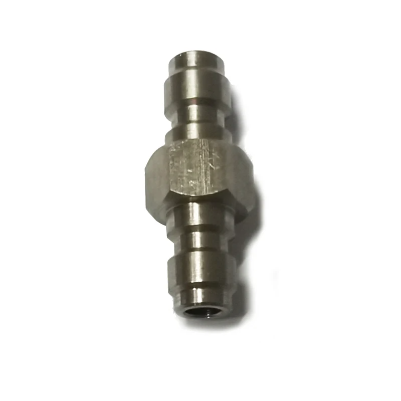 Both End Male Quick Disconnect Adaptor Stainless Steel Double Male 8MM Fill Nipple HPA High Pressure Accessories