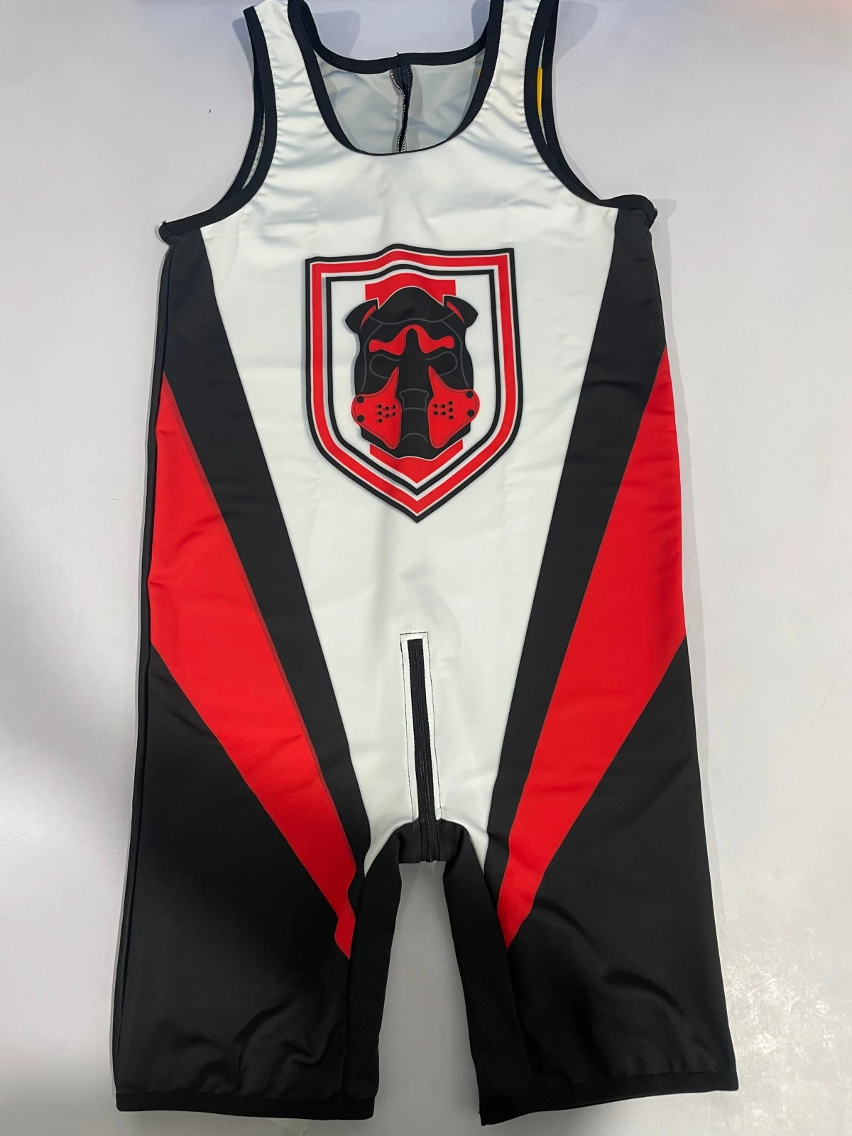 Mens Wrestling Singlets Front And Back Zipper Dog SexyMan Bodysuits RT One-Piece Undershirts Powerlifting Sleeveless Sleepwear