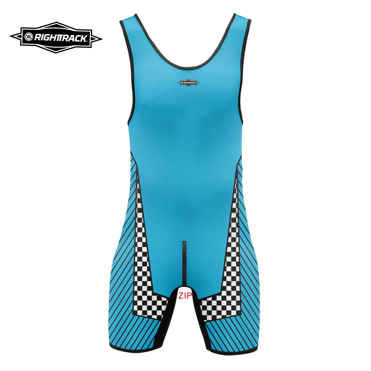 Mens Wrestling Singlets Front And Back Zipper Dog SexyMan Bodysuits RT One-Piece Undershirts Powerlifting Sleeveless Sleepwear