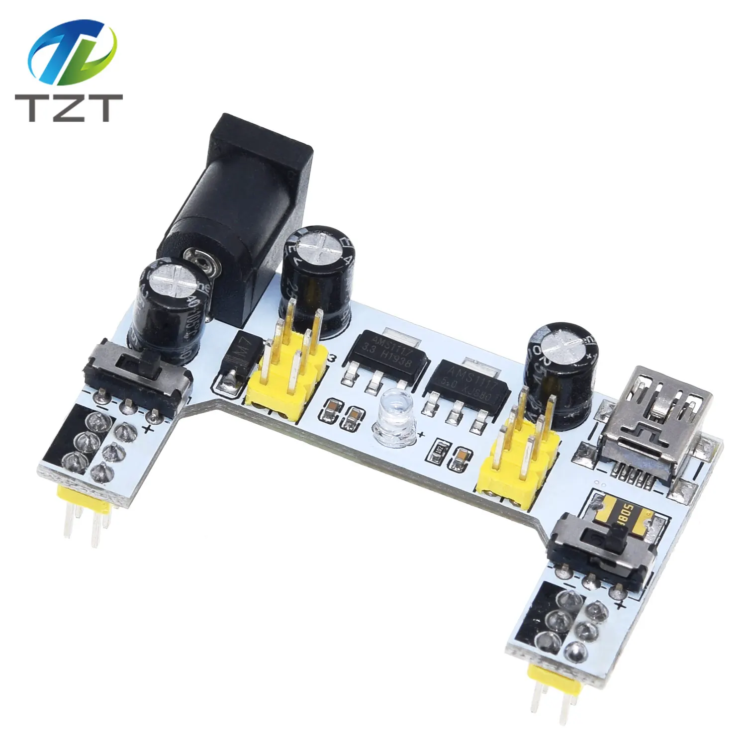 3.3V/5V MB102 Breadboard power module+ 400 points Solderless Prototype Bread board kit +65 Flexible jumper wires for arduino