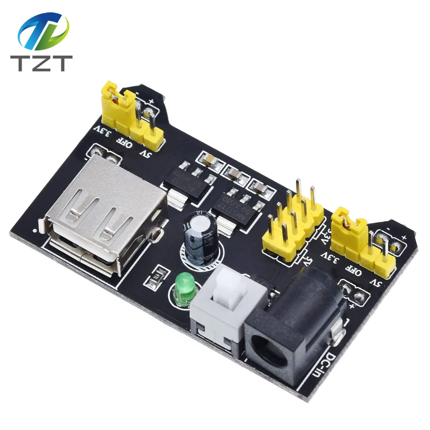 3.3V/5V MB102 Breadboard power module+ 400 points Solderless Prototype Bread board kit +65 Flexible jumper wires for arduino