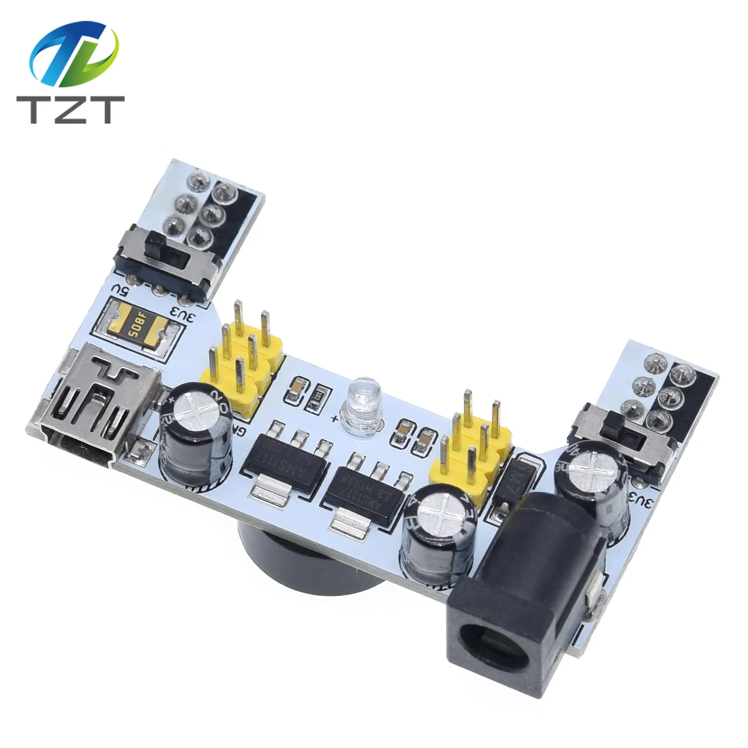 3.3V/5V MB102 Breadboard power module+ 400 points Solderless Prototype Bread board kit +65 Flexible jumper wires for arduino