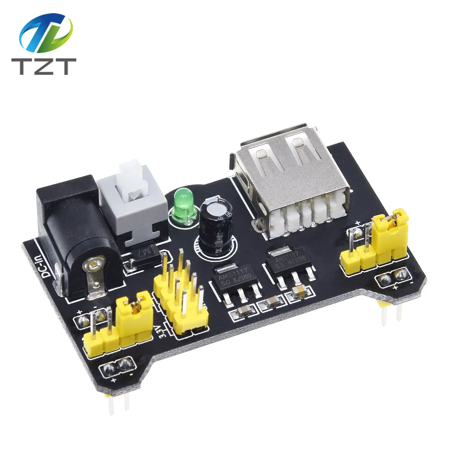 3.3V/5V MB102 Breadboard power module+ 400 points Solderless Prototype Bread board kit +65 Flexible jumper wires for arduino