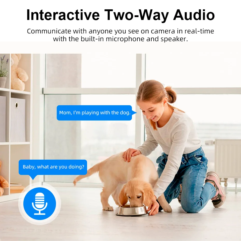 Fuers 5MP WiFi Camera Works With Tuya Smart Home Indoor Wireless IP Surveillance Camera Automatic Tracking Security Baby Monitor