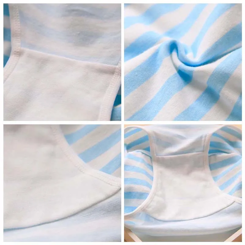 Japanese Anime Blue White Striped Panties Underwear Lolita Pink Briefs Lingerie Cute Soft Breathable Underpants Female Gifts New