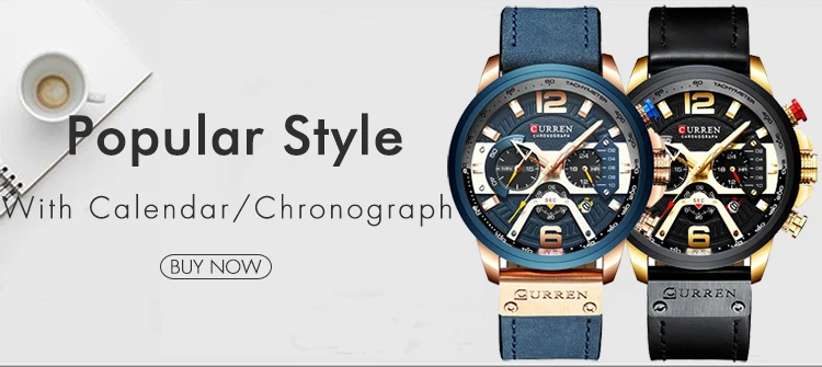 CURREN Men Luxury Brand Military Sport Mens Watches Full Steel Quartz Clock Men's Waterproof Business Watch relogio masculino