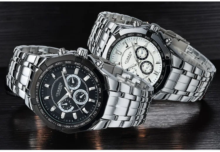 CURREN Men Luxury Brand Military Sport Mens Watches Full Steel Quartz Clock Men's Waterproof Business Watch relogio masculino