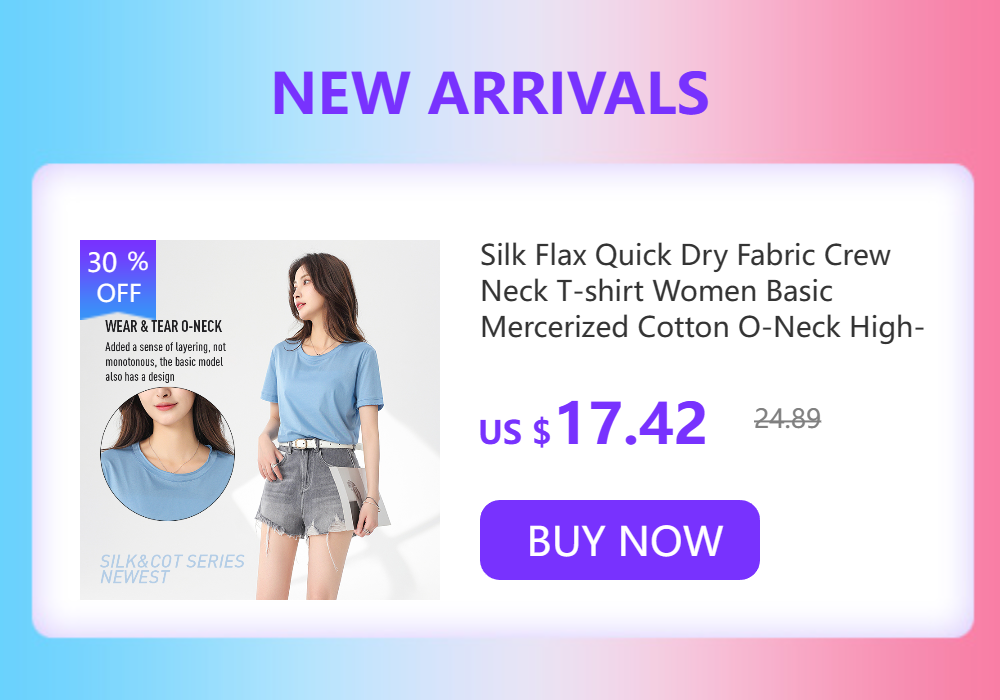 High-end New 10% Silk & Mercerized Cotton Women T-shirt Luxury Tee Short Sleeve Silky Feeling Summer Wear  Tops V / O-neck
