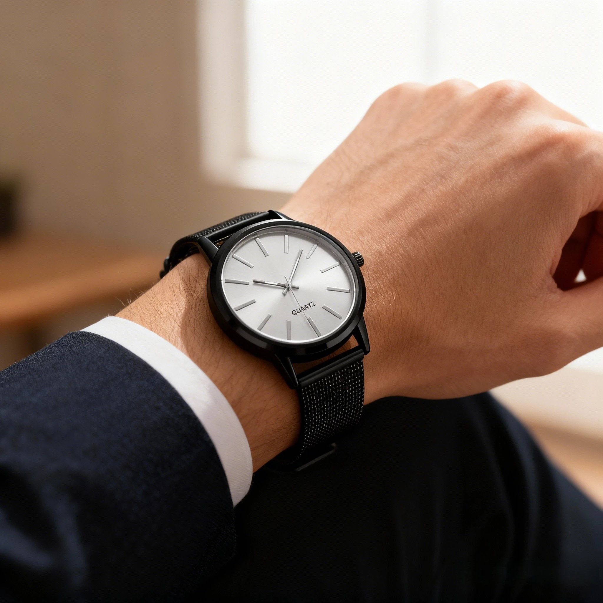 2025 Men Watches Top Brand Luxury Brown Leather Band Quartz Wristwatch Men's Casual Simple Watch Wrist Male Clock Reloj Hombre
