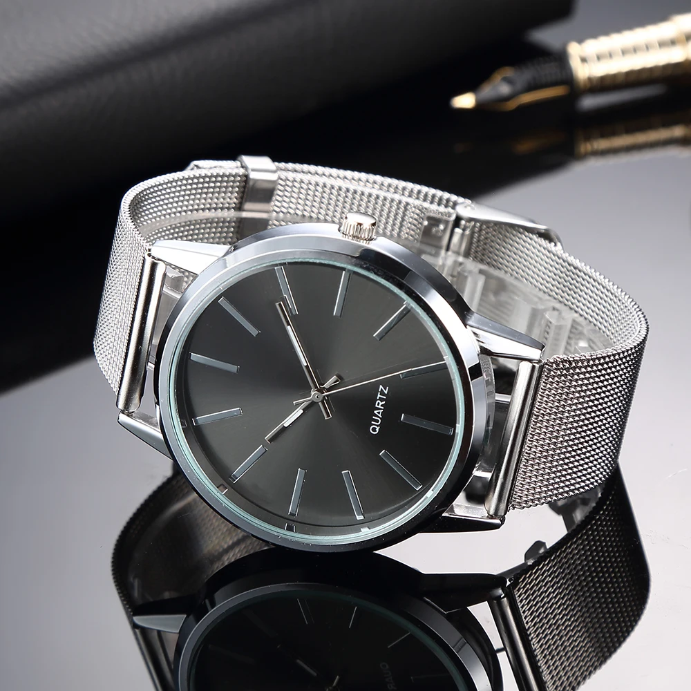 2025 Men Watches Top Brand Luxury Brown Leather Band Quartz Wristwatch Men's Casual Simple Watch Wrist Male Clock Reloj Hombre