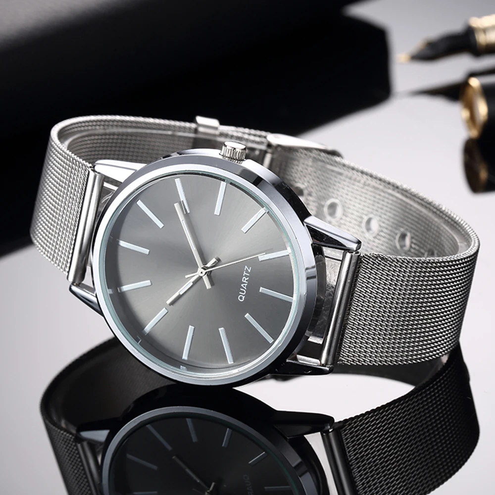 2025 Men Watches Top Brand Luxury Brown Leather Band Quartz Wristwatch Men's Casual Simple Watch Wrist Male Clock Reloj Hombre