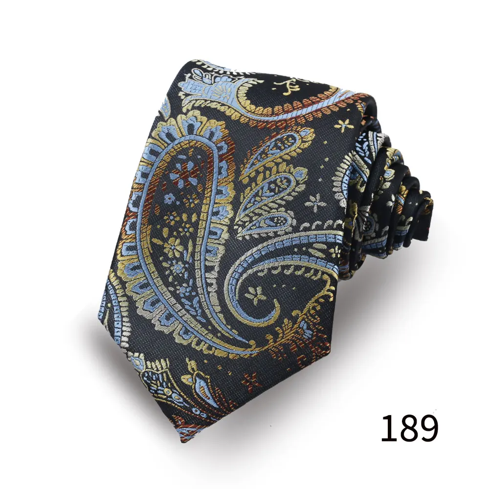 Mens Tie Luxury Necktie For Men Business Wedding Party New Design Neck Tie Paisley Necktie Floral Wedding Style Mens Gravat Gift