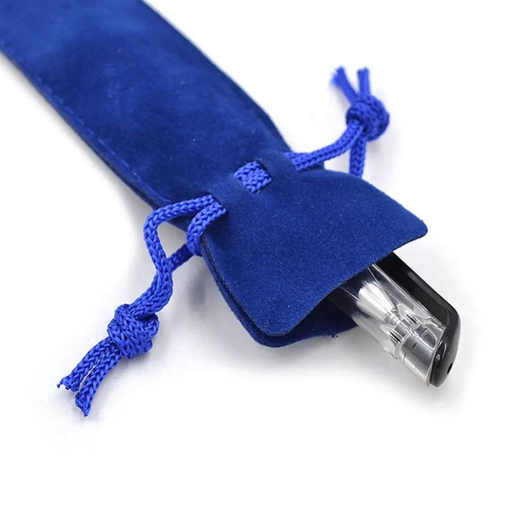 10PCS Plush Cloth Pen Bag Double-sided Thickened Velvet Pen Pouch Sleeve Holder Office School Supplies