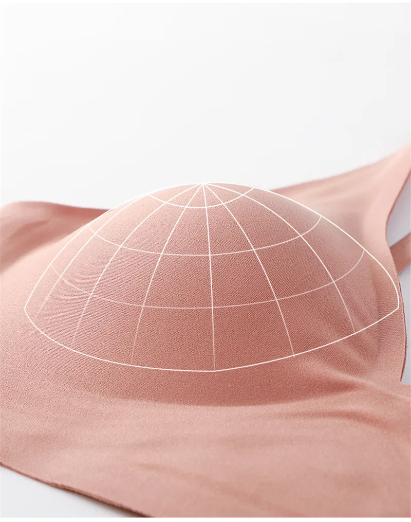 FINETOO Women Seamless Bra Comfortable Wireless Bras S-XL Ladies Deep V Underwear Soft Padded Brassiere Female Bra Lingerie 2023