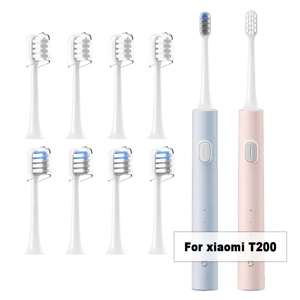 4PCS Replacement Brush Heads For Xiaomi Mijia T200 Sonic Electric Toothbrush Head Soft Bristle