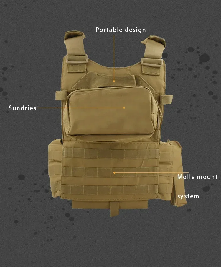 6094 Military Tactical Vest Body Armor Combat Army CS Gear Hunting Plate Carrier Airsoft Accessories Wargame Pouch Molle Vest