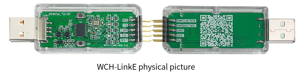 WCH-LinkE Online Download Debugger Support WCH RISC-V Architecture MCU/SWD Interface ARM Chip 1 Serial Port to USB Channel