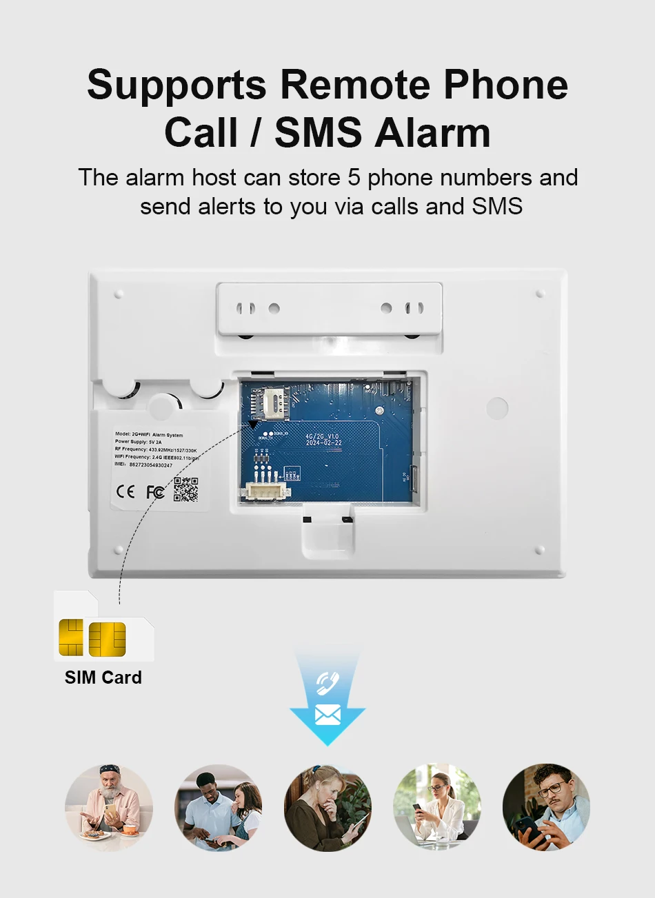 PGST WiFi 4G 2G GSM Home Alarm System Works with Tuya Smart Life Security Protection Alarm Security System Motion Door Sensor