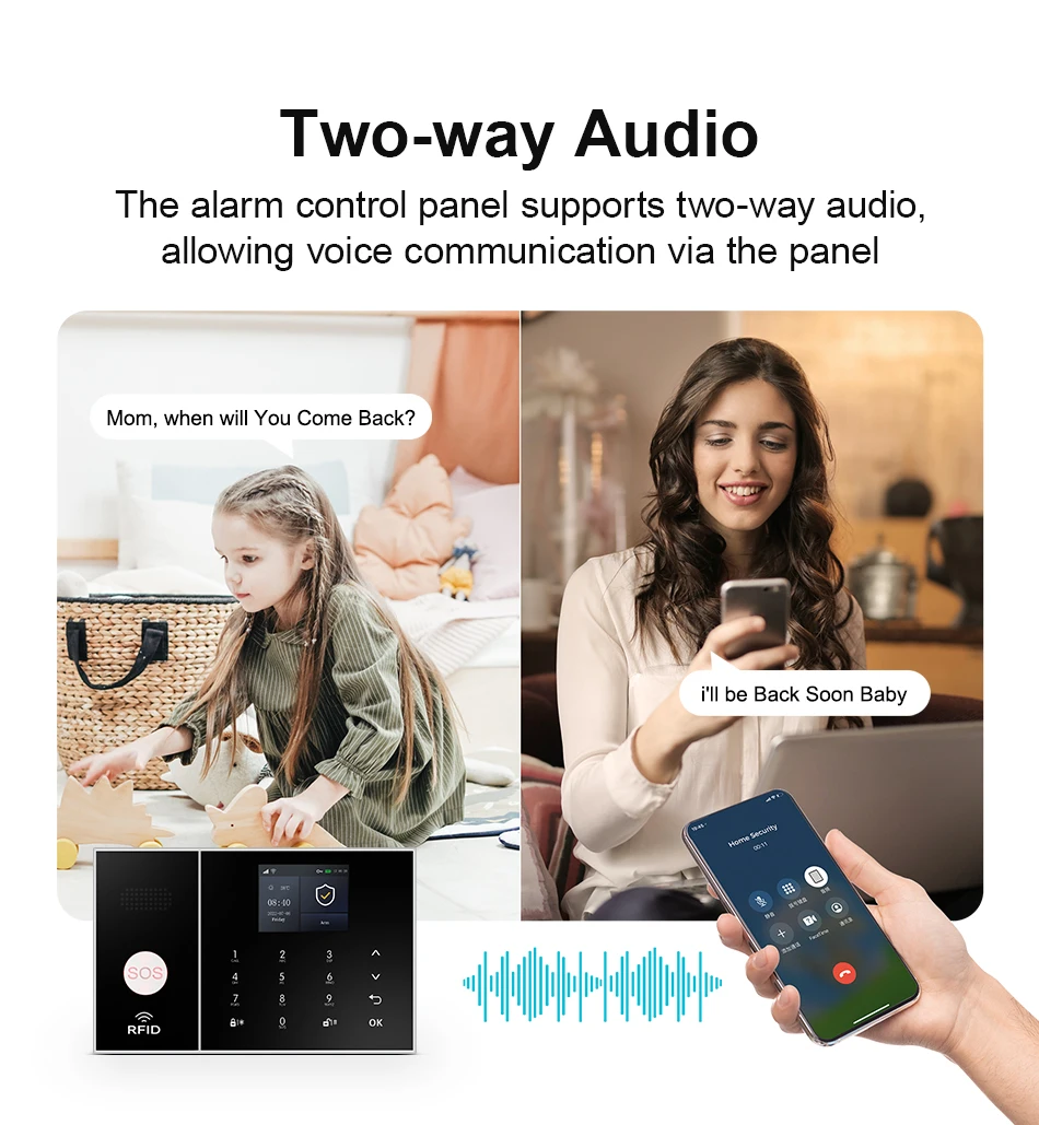 PGST WiFi 4G 2G GSM Home Alarm System Works with Tuya Smart Life Security Protection Alarm Security System Motion Door Sensor
