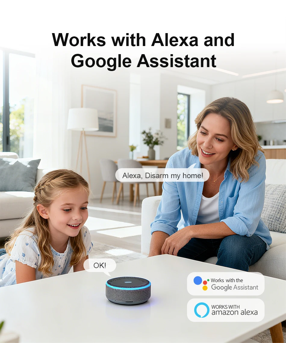 PGST WiFi 4G 2G GSM Home Alarm System Works with Tuya Smart Life Security Protection Alarm Security System Motion Door Sensor